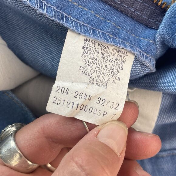 Vintage 70’s Lee Denim Straight Boot Flare Jeans. Double Seam. Size 31/30. - Picture 8 of 14